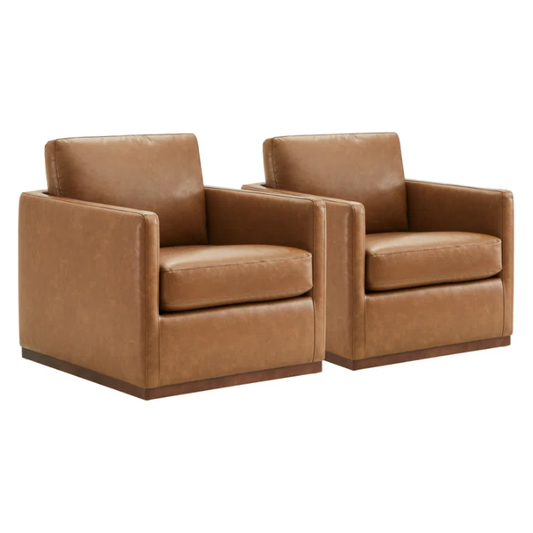 Upholstered Swivel Armchair